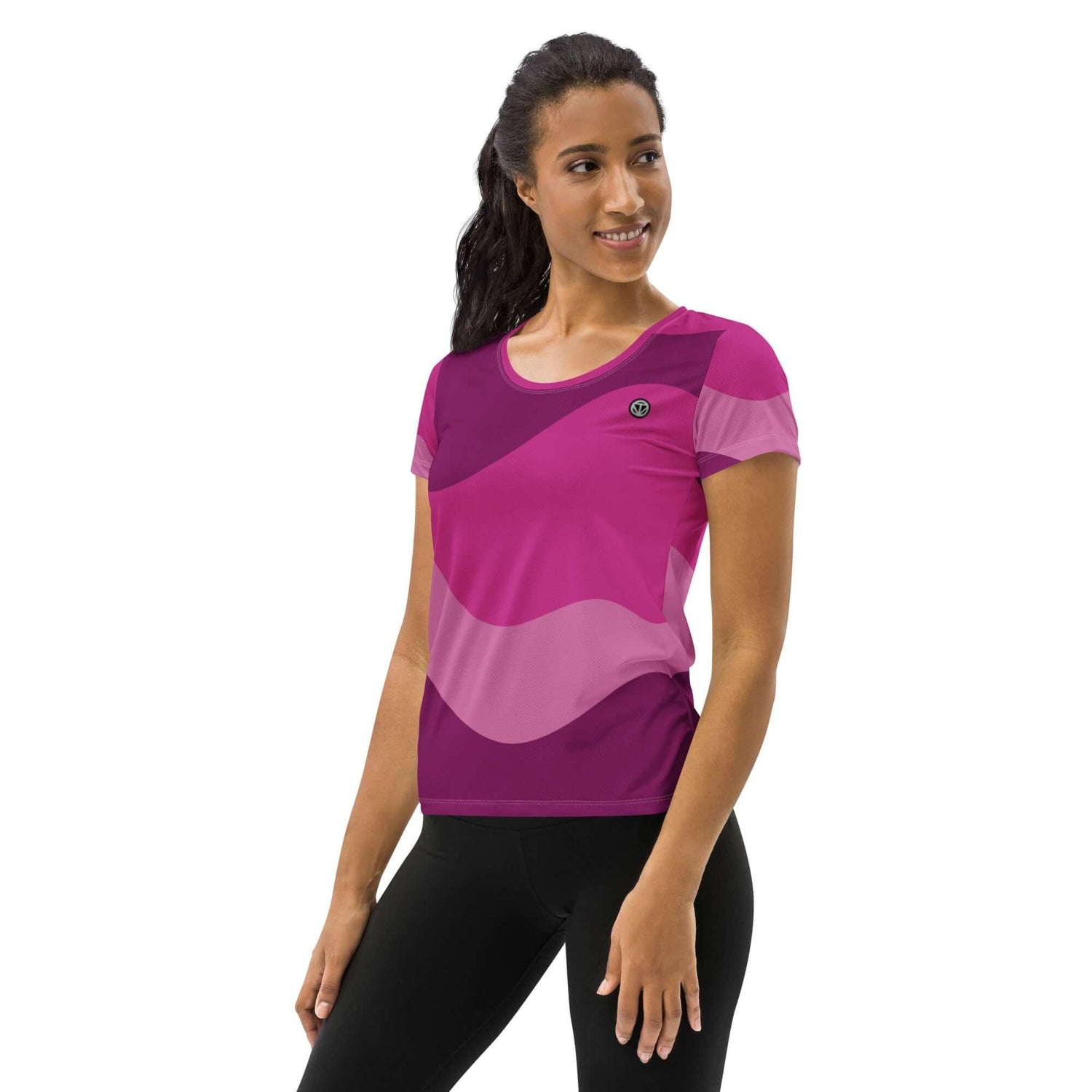 VIBES Sportshirt Damen | ABSTRAKT (Pink) - Time Of Vibes