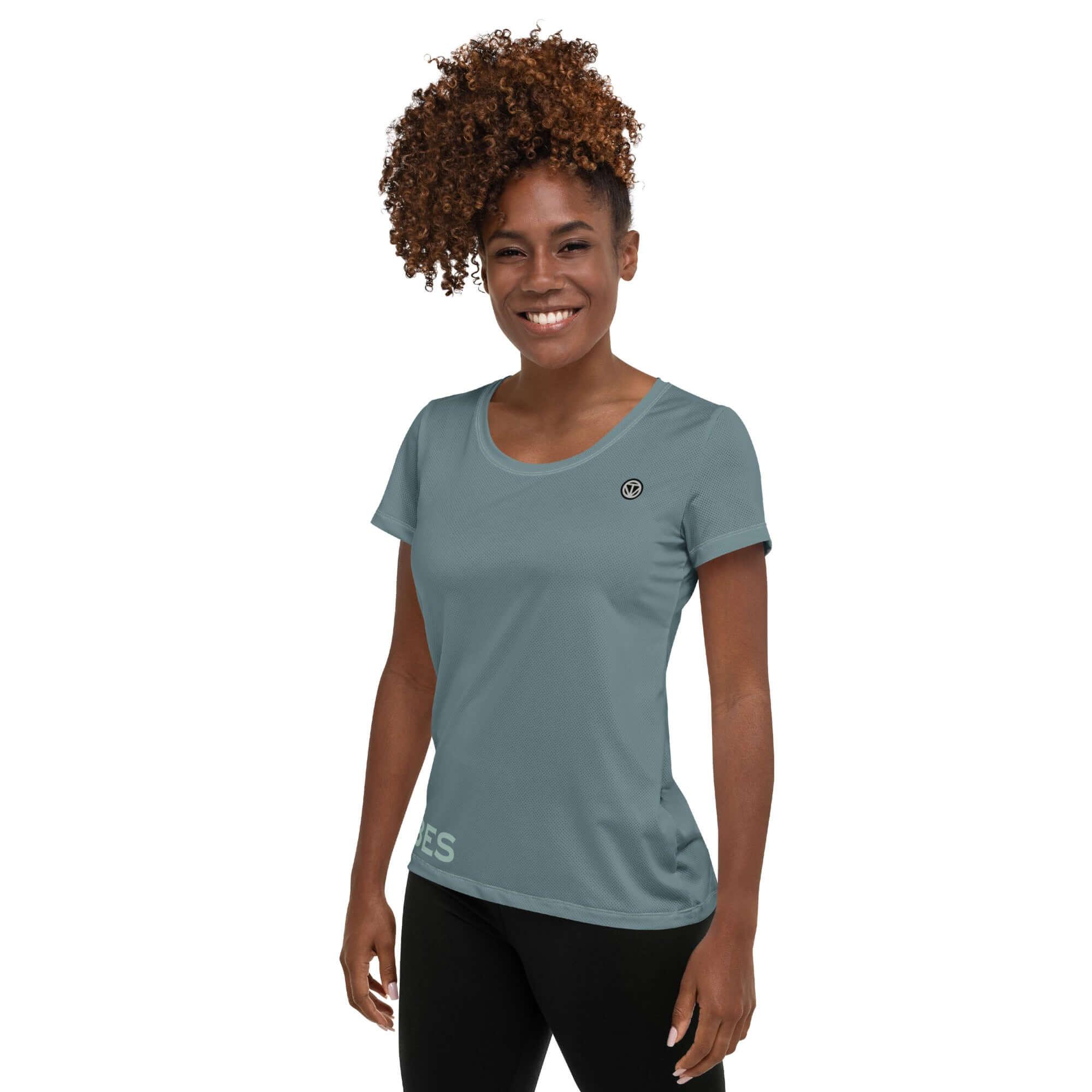 VIBES Sportshirt Damen (Graublau) - Time Of Vibes