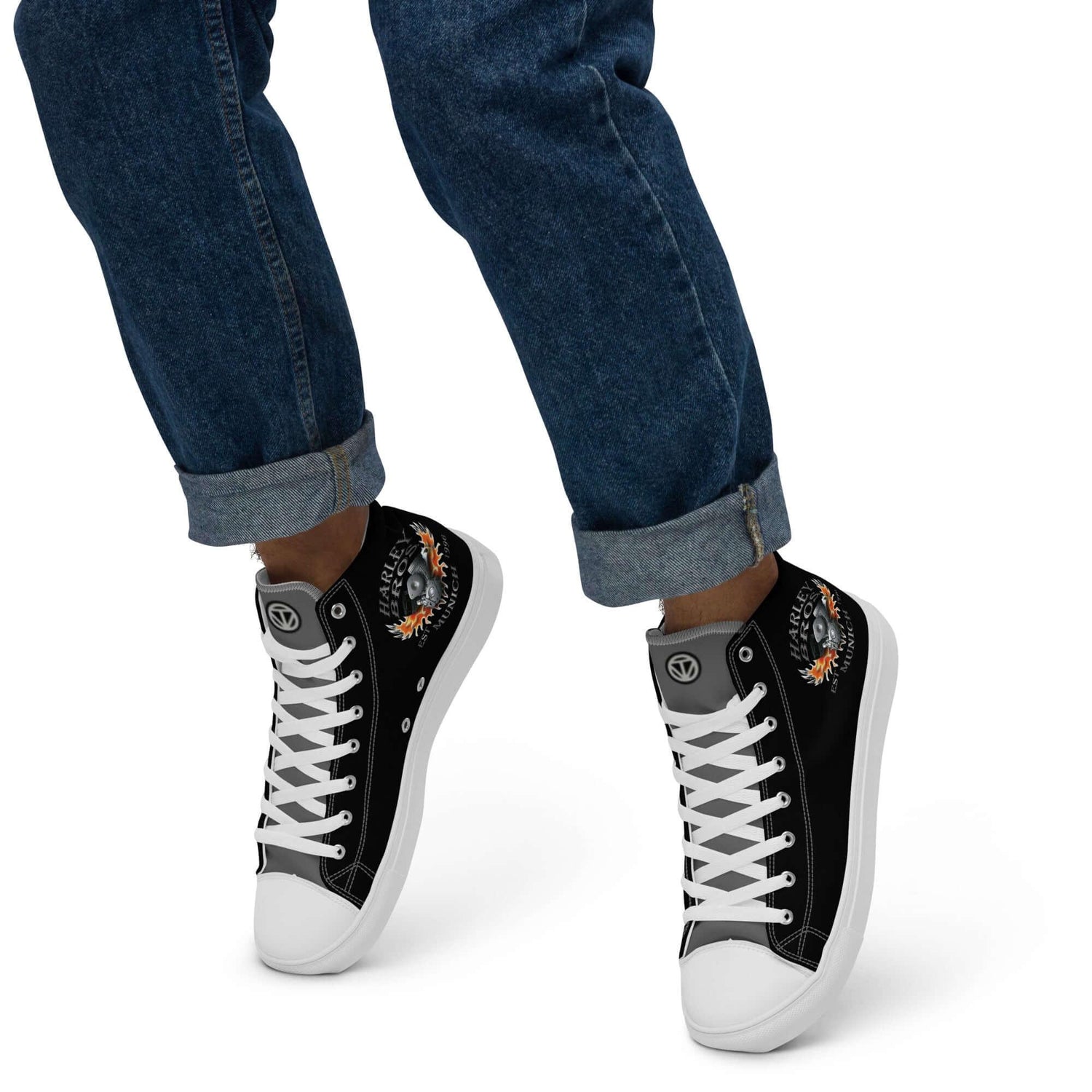 HARLEY BROS Herren High Sneaker 23 (Schwarz/Grau) - Time Of Vibes