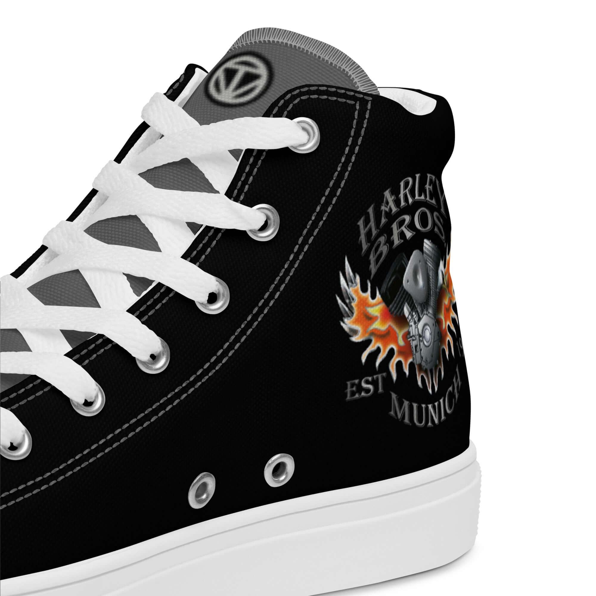 HARLEY BROS Herren High Sneaker 23 (Schwarz/Grau) - Time Of Vibes