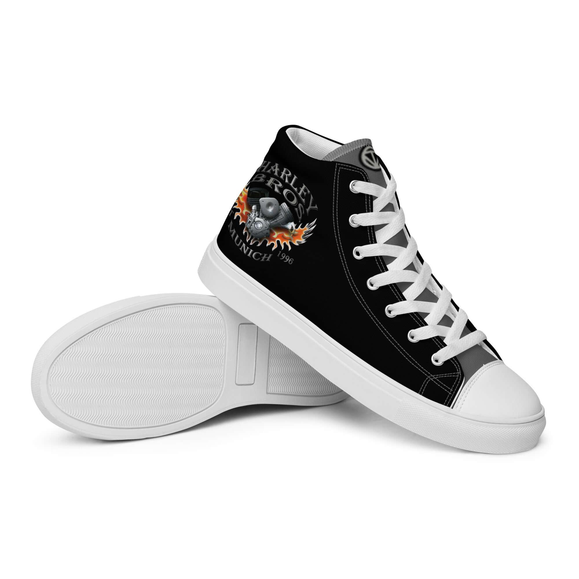 HARLEY BROS Herren High Sneaker 23 (Schwarz/Grau) - Time Of Vibes