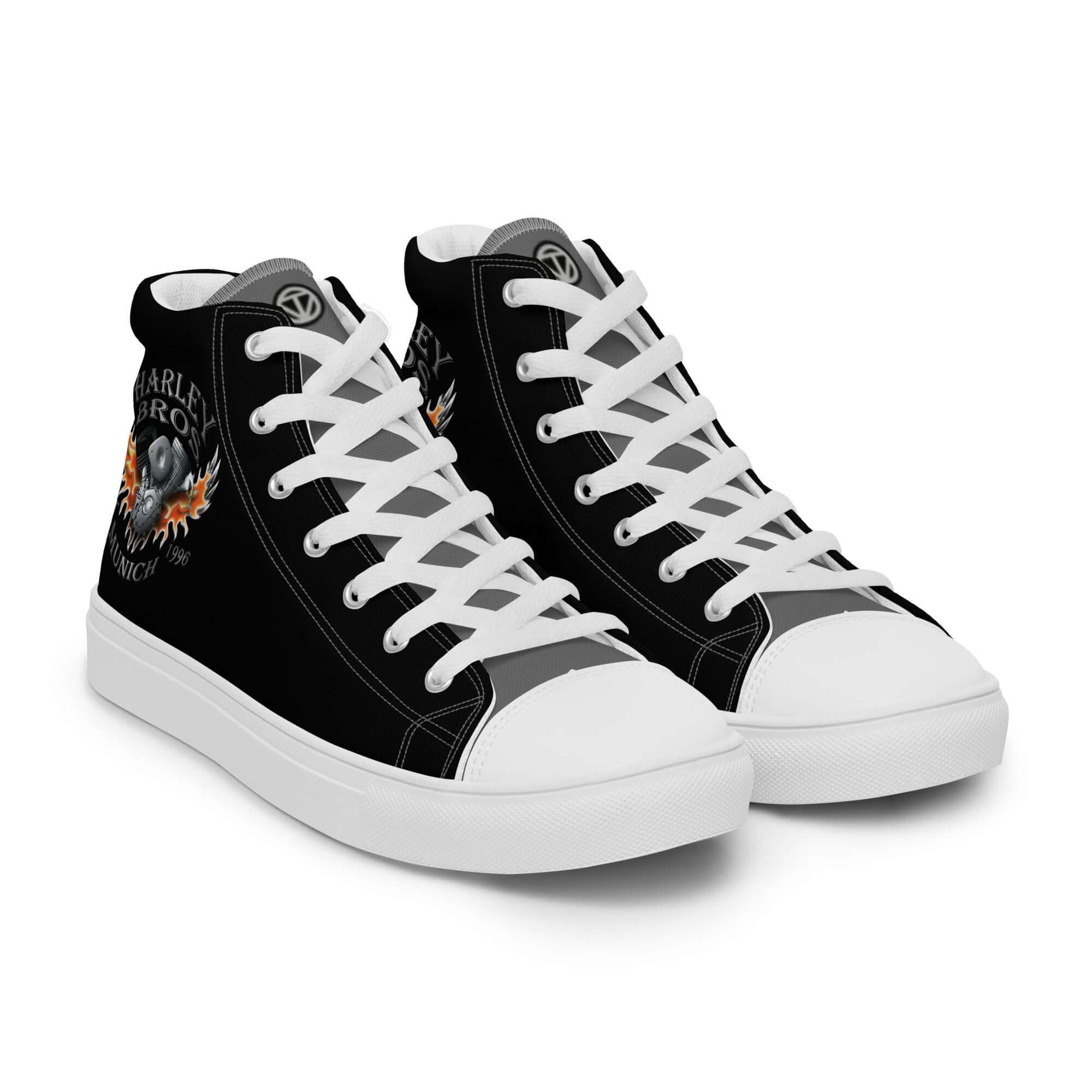 HARLEY BROS Herren High Sneaker 23 (Schwarz/Grau) - Time Of Vibes
