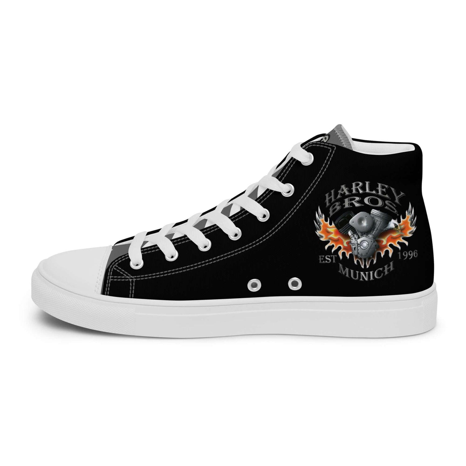 HARLEY BROS Herren High Sneaker 23 (Schwarz/Grau) - Time Of Vibes