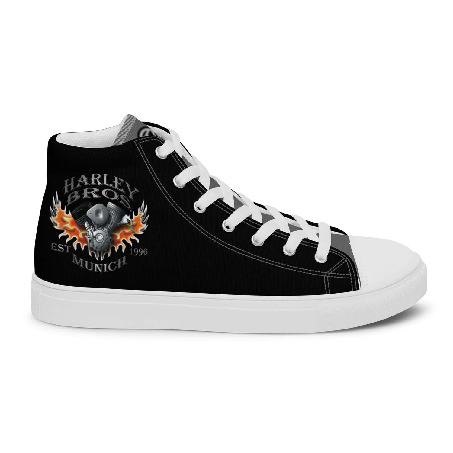 HARLEY BROS Herren High Sneaker 23 (Schwarz/Grau) - Time Of Vibes