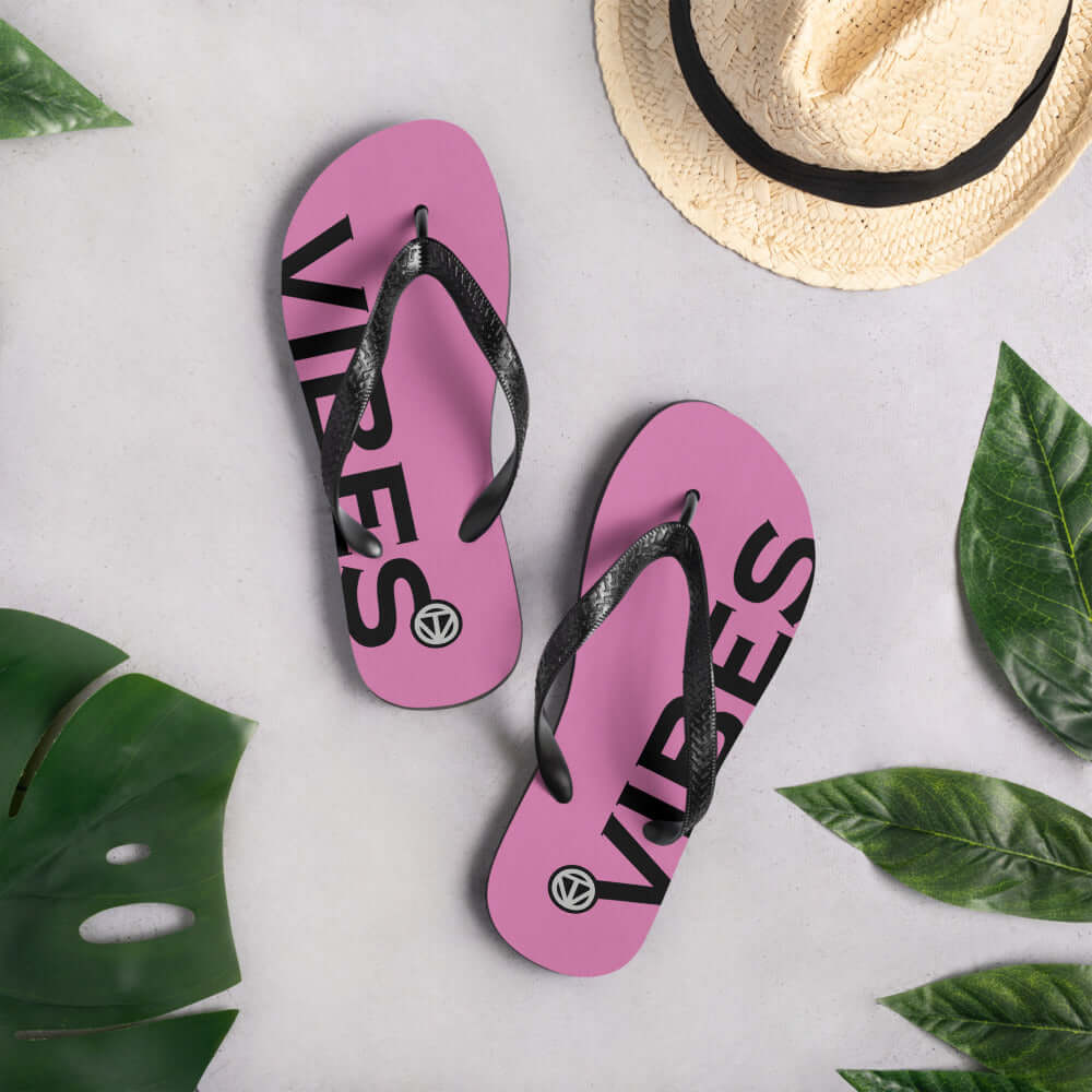 TIME OF VIBES TOV Flip-Flops VIBES (Pink/Schwarz) - €25,00