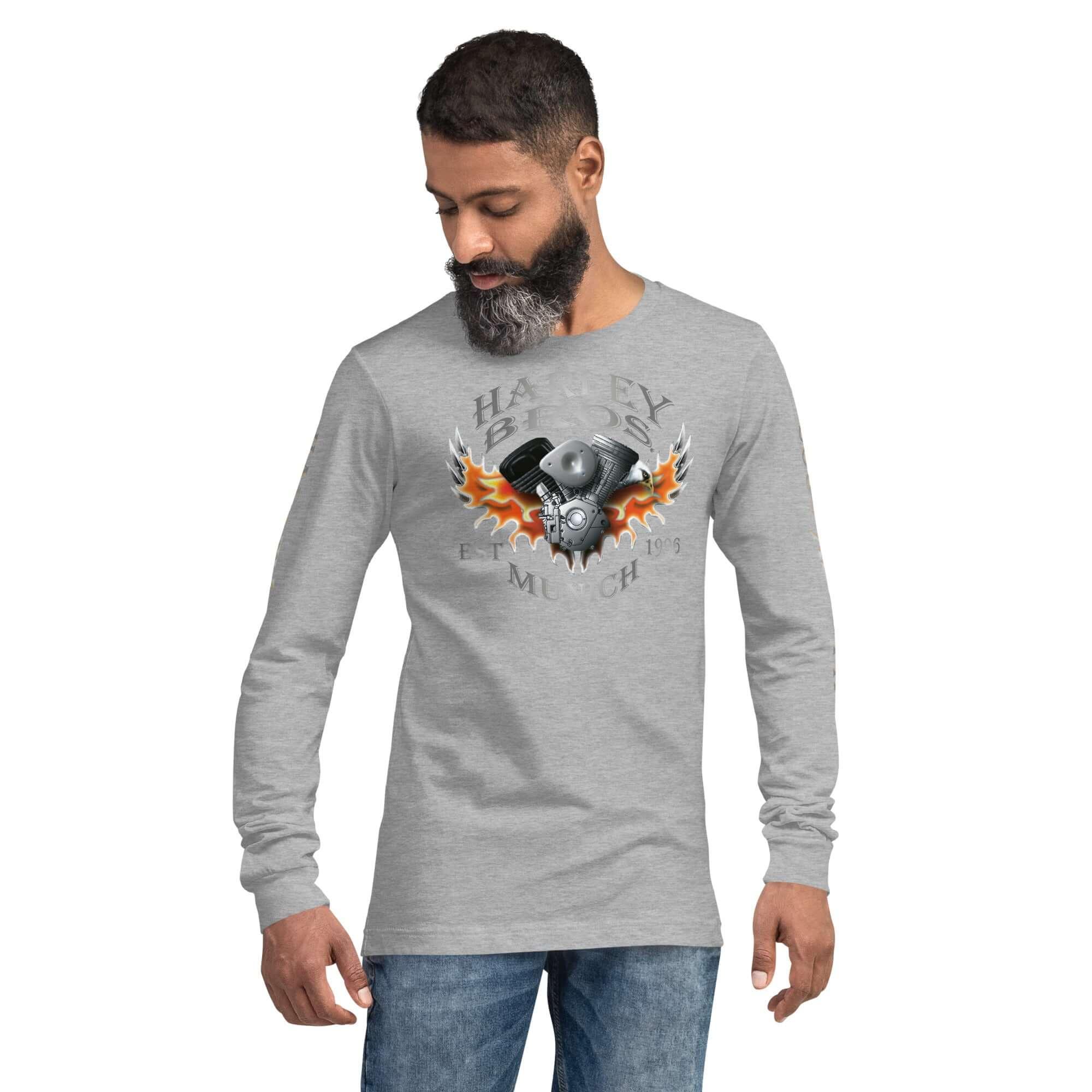 HARLEY BROS Langarm T-Shirt (viele Farben) - Time Of Vibes