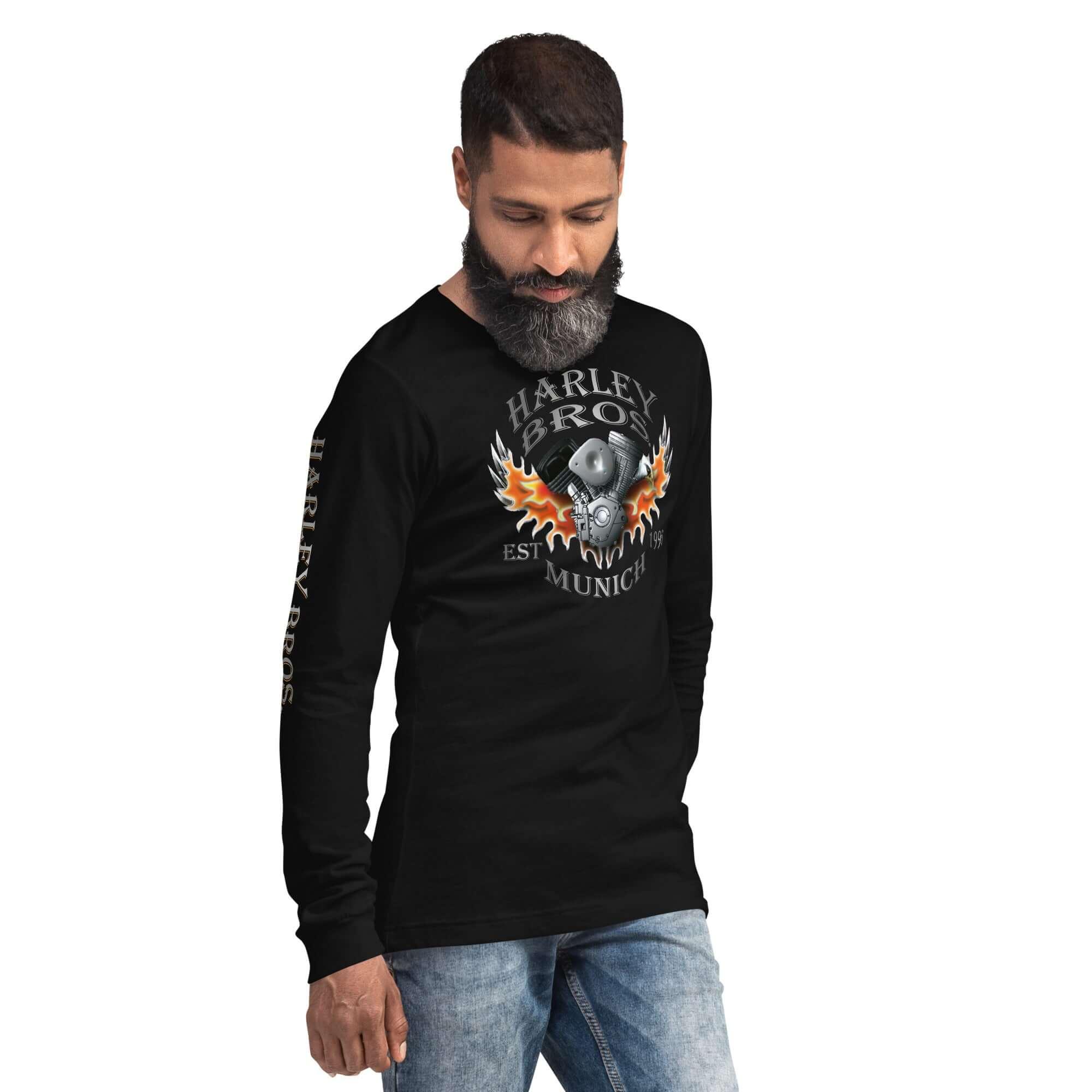 HARLEY BROS Langarm T-Shirt (viele Farben) - Time Of Vibes