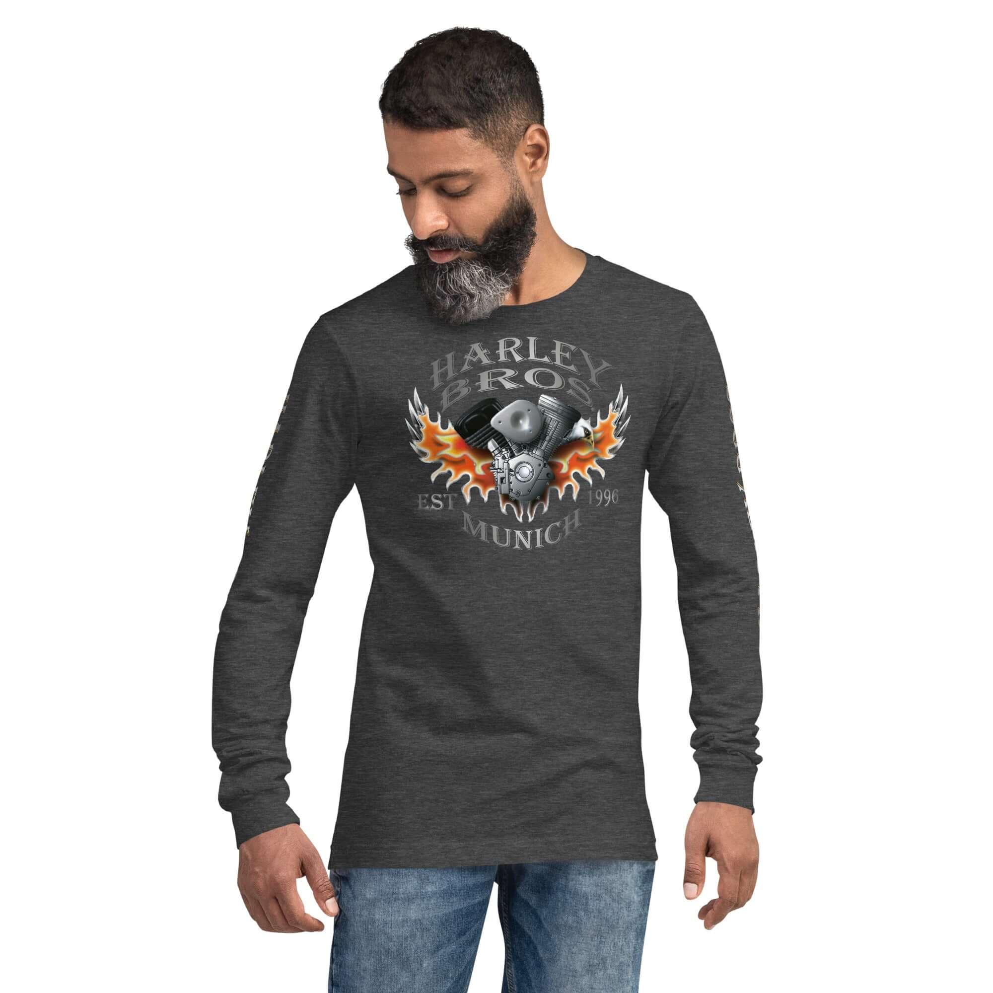 HARLEY BROS Langarm T-Shirt (viele Farben) - Time Of Vibes