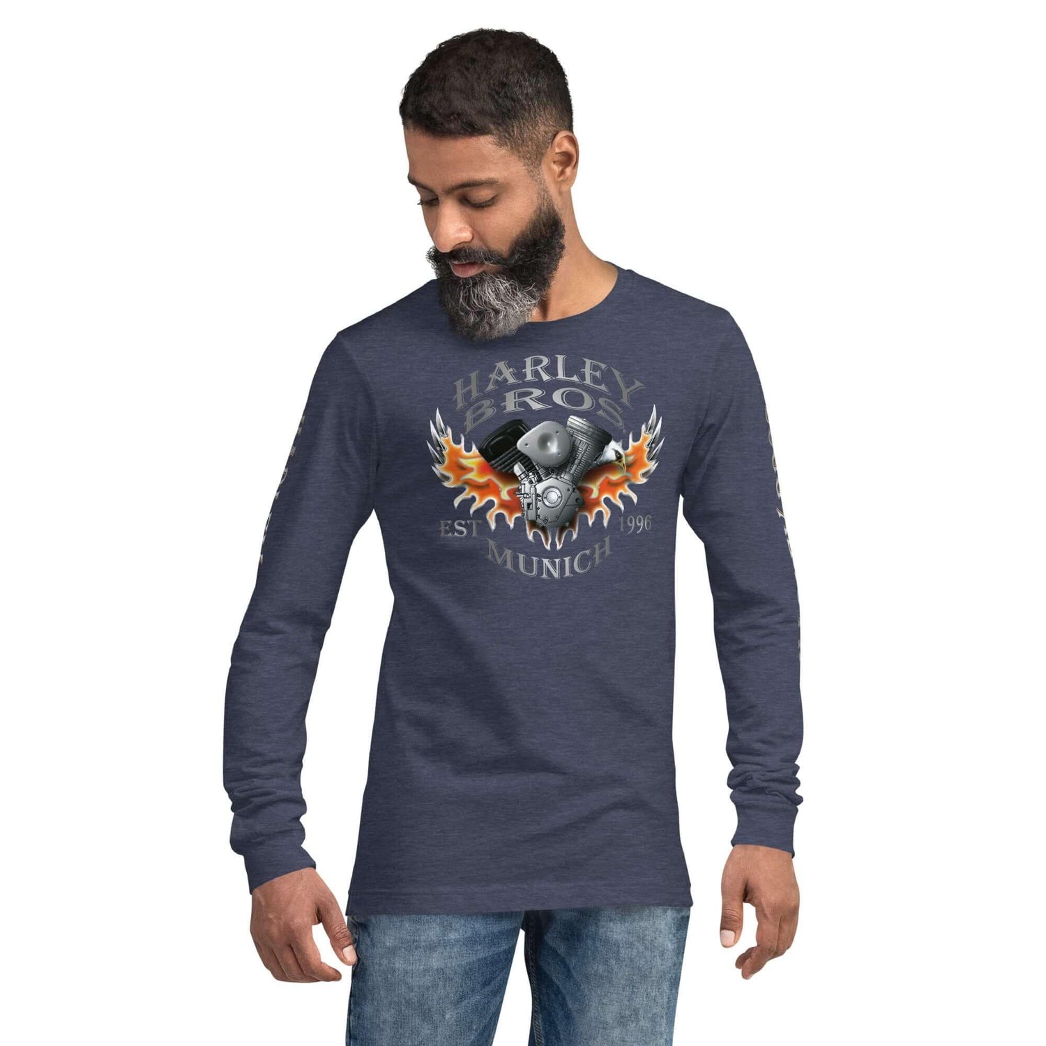 HARLEY BROS Langarm T-Shirt (viele Farben) - Time Of Vibes