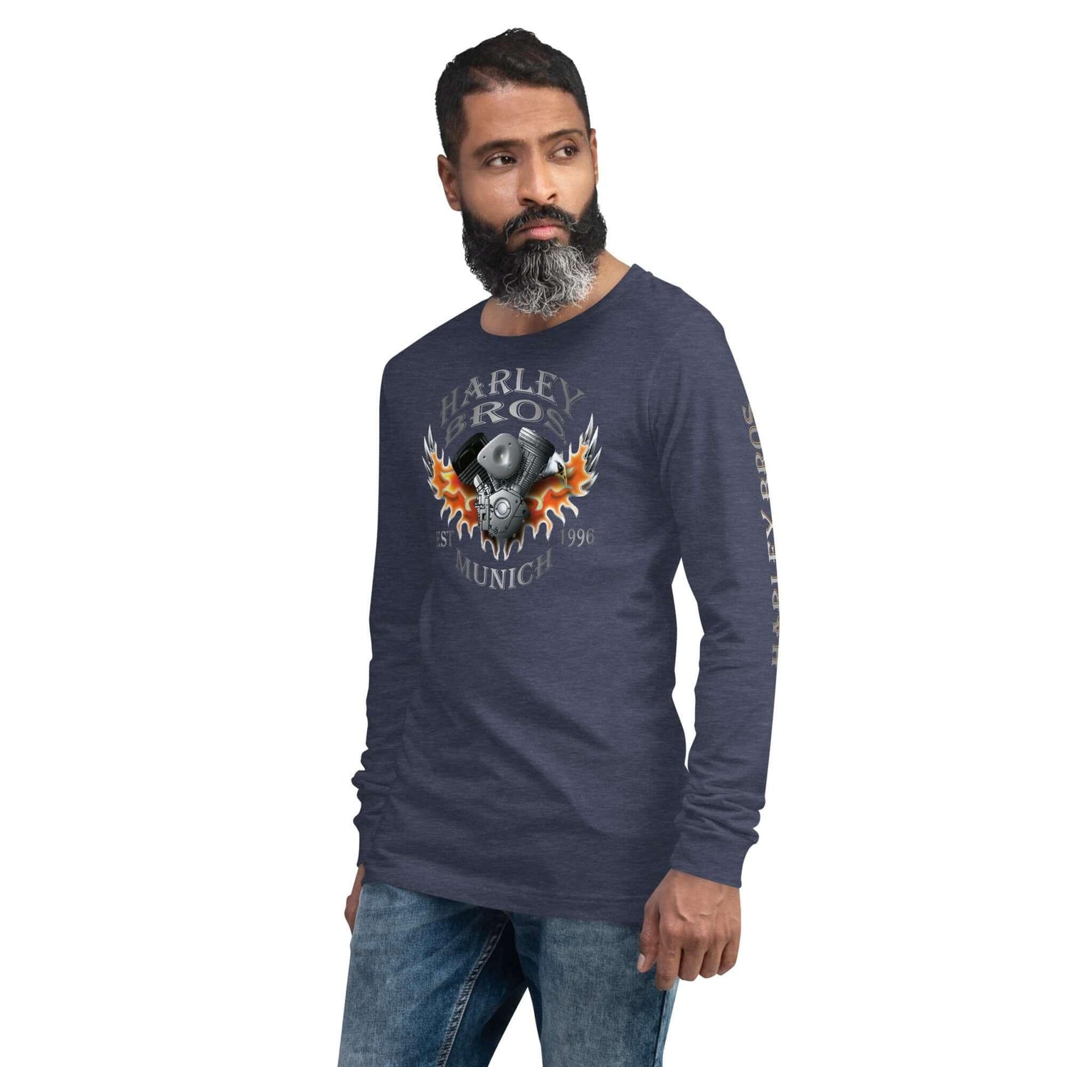HARLEY BROS Langarm T-Shirt (viele Farben) - Time Of Vibes