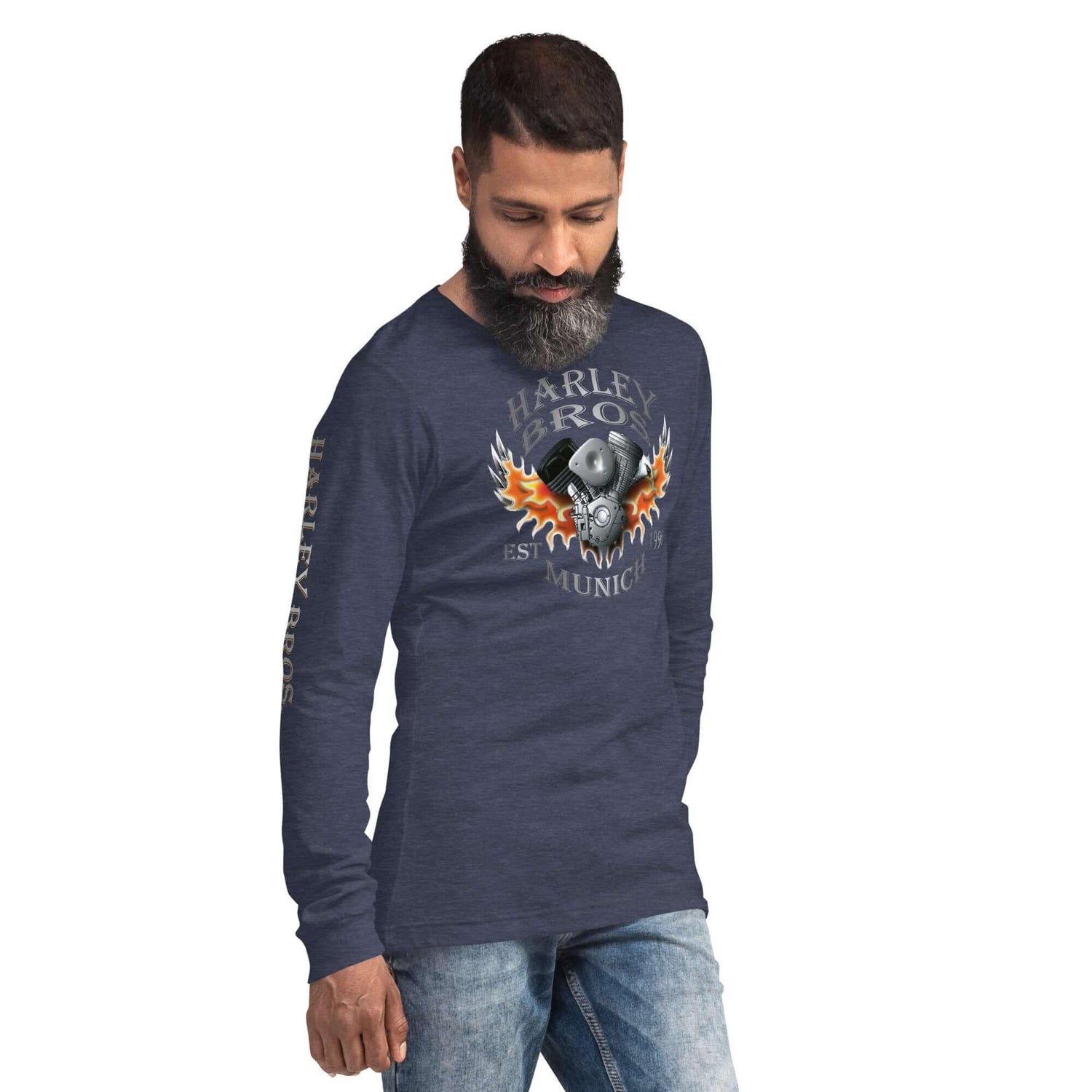 HARLEY BROS Langarm T-Shirt (viele Farben) - Time Of Vibes