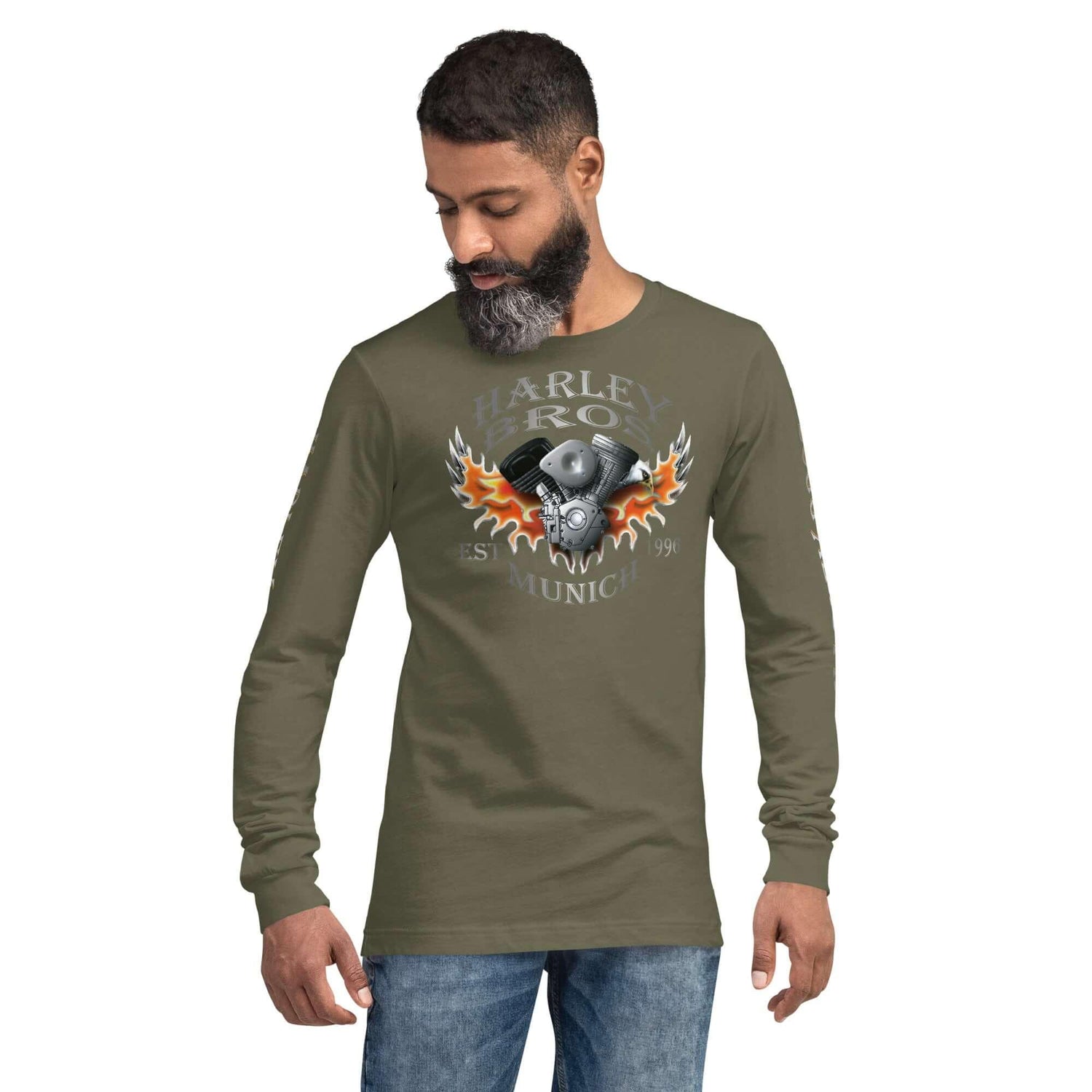 HARLEY BROS Langarm T-Shirt (viele Farben) - Time Of Vibes