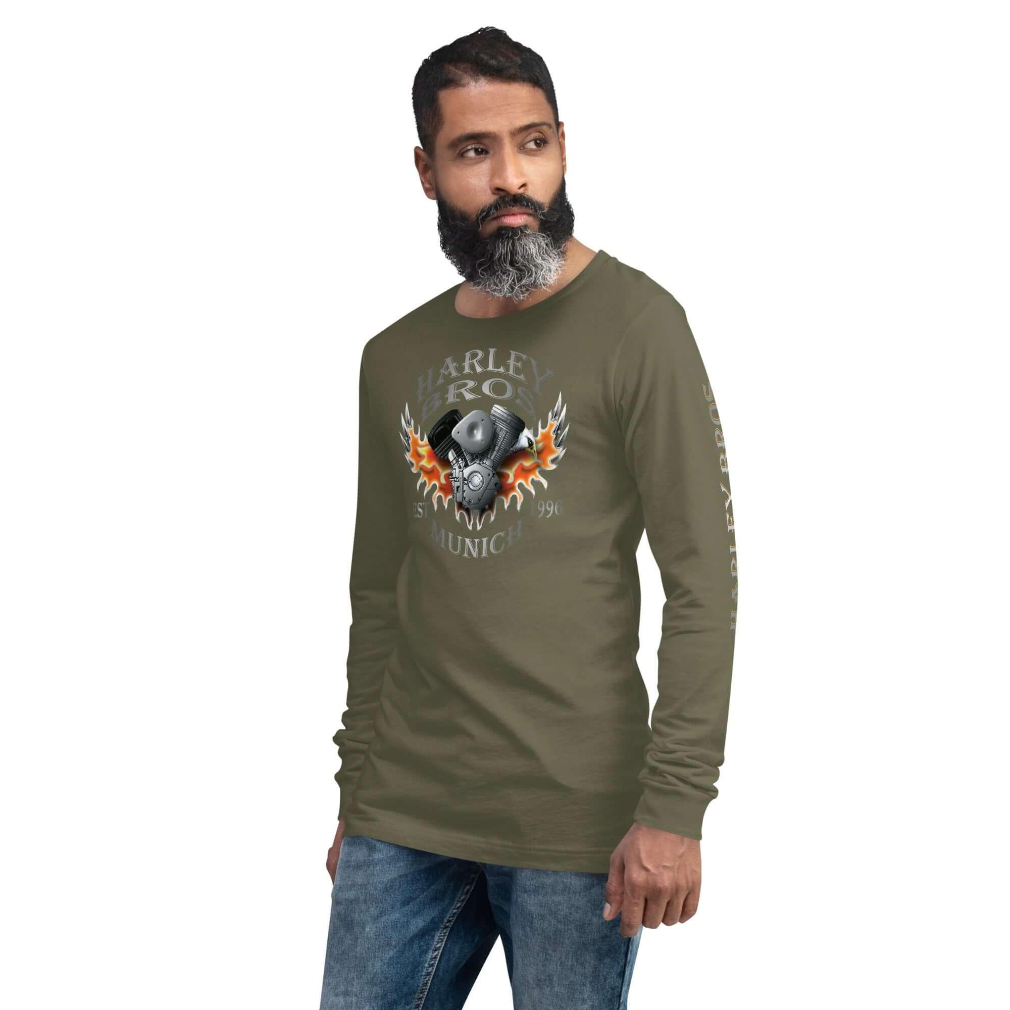 HARLEY BROS Langarm T-Shirt (viele Farben) - Time Of Vibes