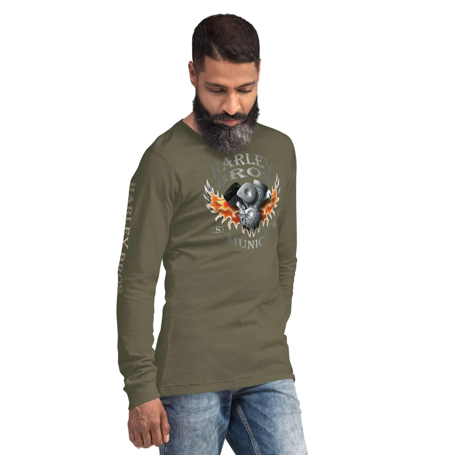 HARLEY BROS Langarm T-Shirt (viele Farben) - Time Of Vibes