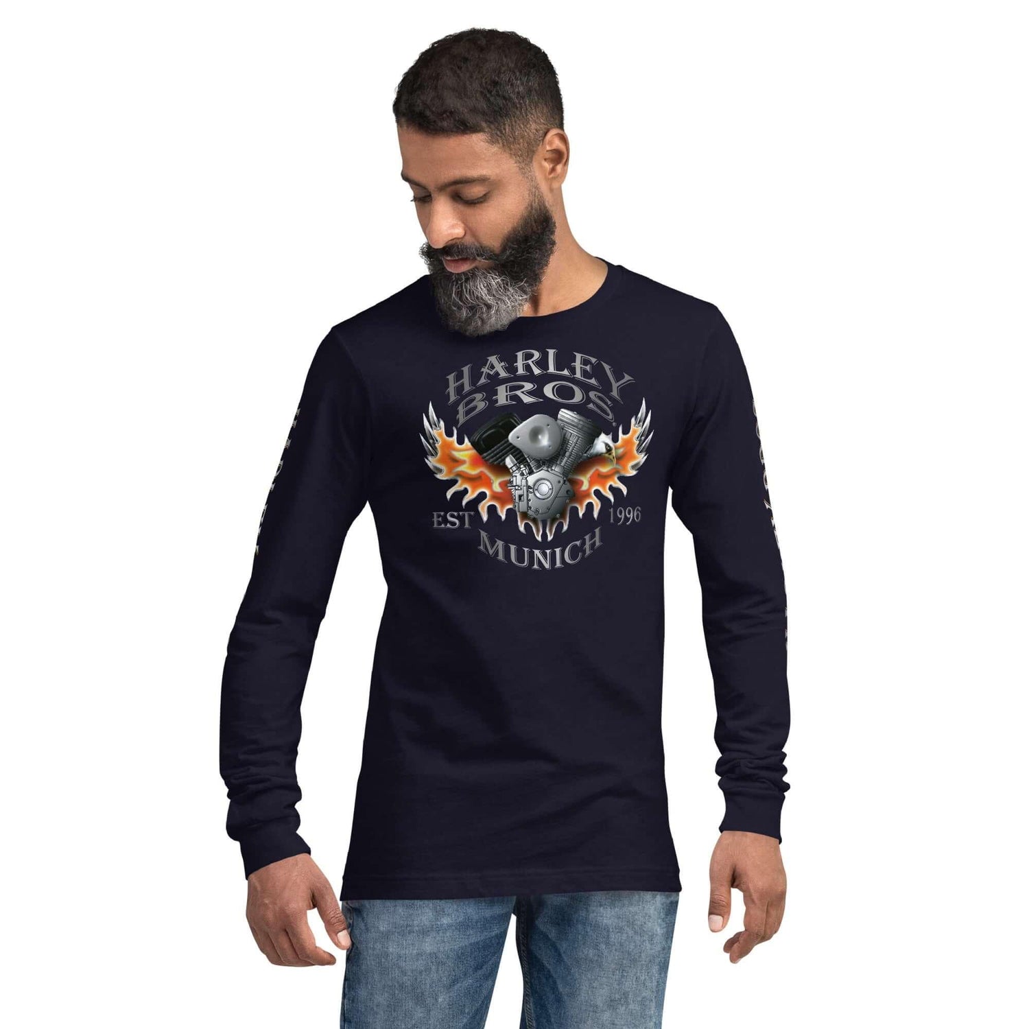 HARLEY BROS Langarm T-Shirt (viele Farben) - Time Of Vibes