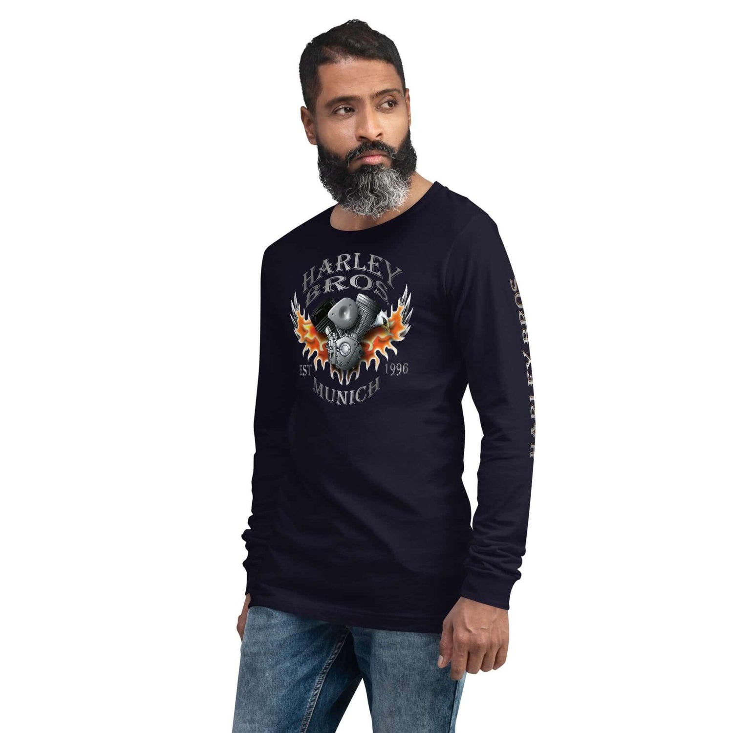 HARLEY BROS Langarm T-Shirt (viele Farben) - Time Of Vibes