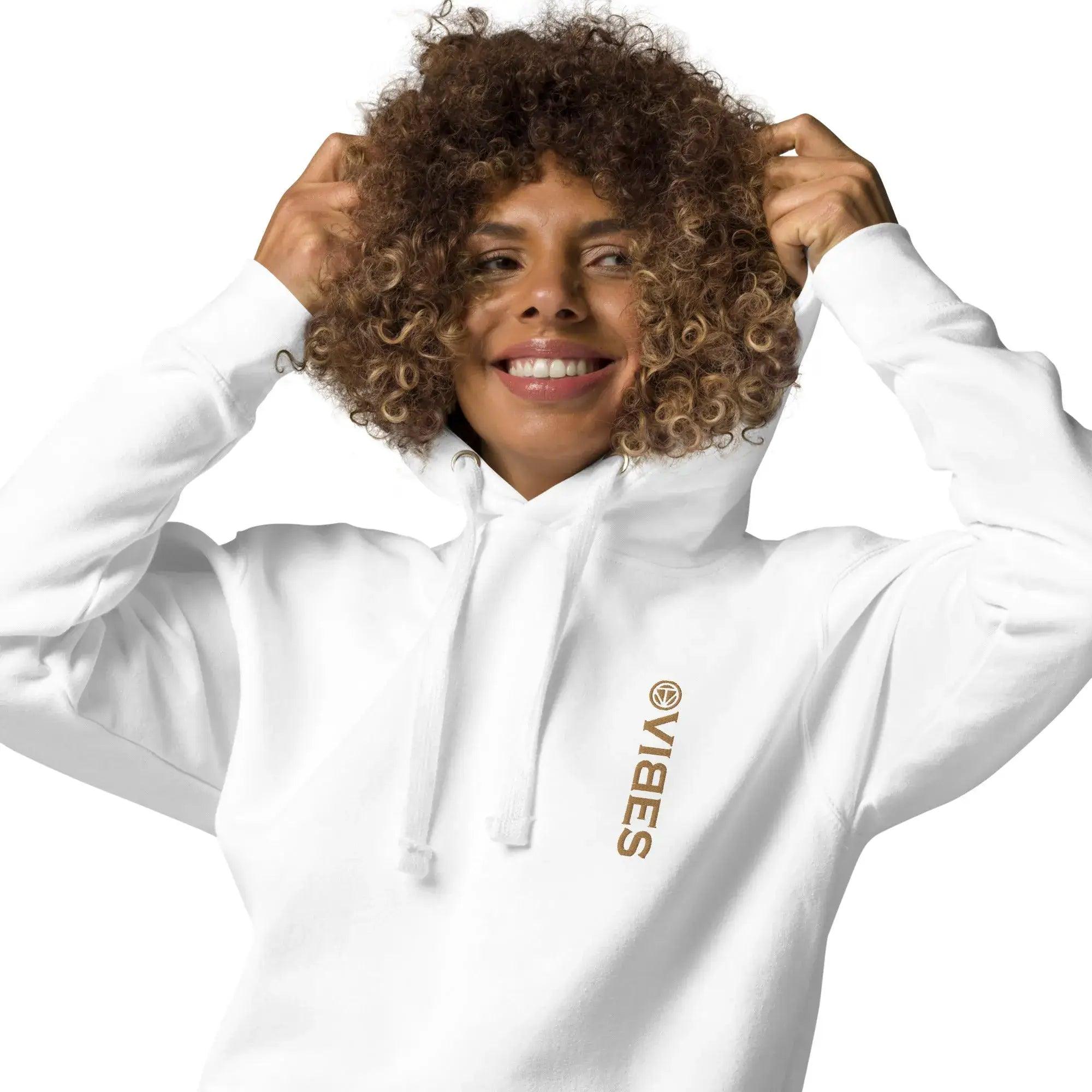 VIBES Hoodie | Upside (Weiß/Gold) * Unisex - Time Of Vibes