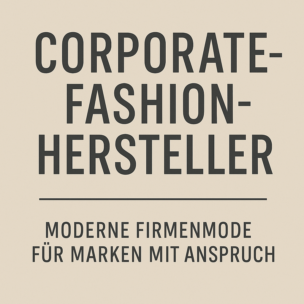 Corporate Fashion Hersteller – moderne Firmenmode für Marken mit Anspruch - Time Of Vibes