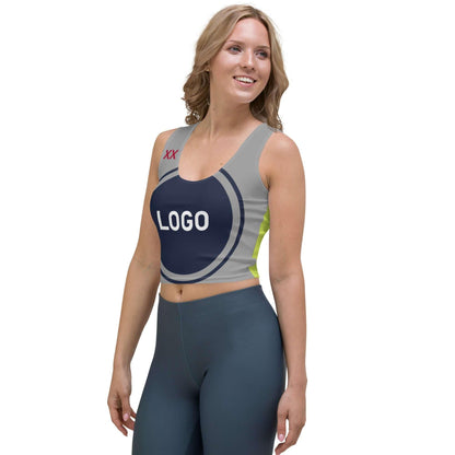 TOV Crop-Top Damen - Komplett bedrucken und individualisieren - Model - Time Of Vibes