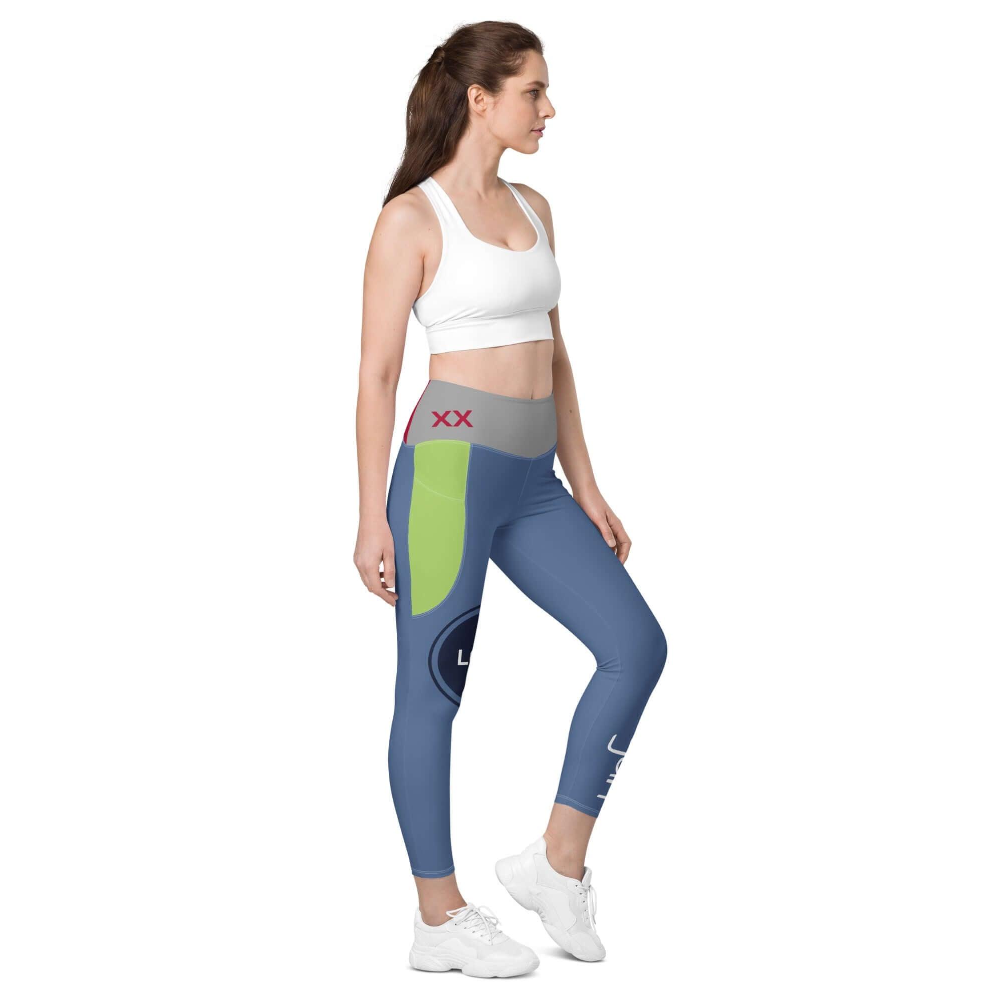 TOV Damen Leggins mit Taschen - Komplett bedrucken und individualisieren - Model - Time Of Vibes
