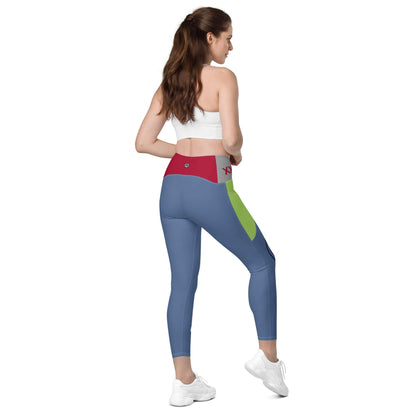 TOV Damen Leggins mit Taschen - Komplett bedrucken und individualisieren - Model - Time Of Vibes