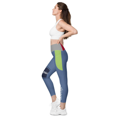 TOV Damen Leggins mit Taschen - Komplett bedrucken und individualisieren - Model - Time Of Vibes