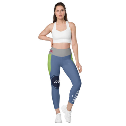 TOV Damen Leggins mit Taschen - Komplett bedrucken und individualisieren - Model - Time Of Vibes