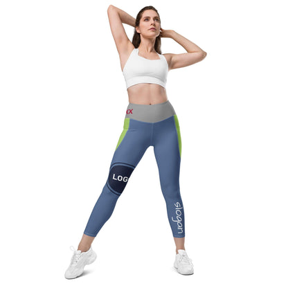 TOV Damen Leggins mit Taschen - Komplett bedrucken und individualisieren - Model - Time Of Vibes