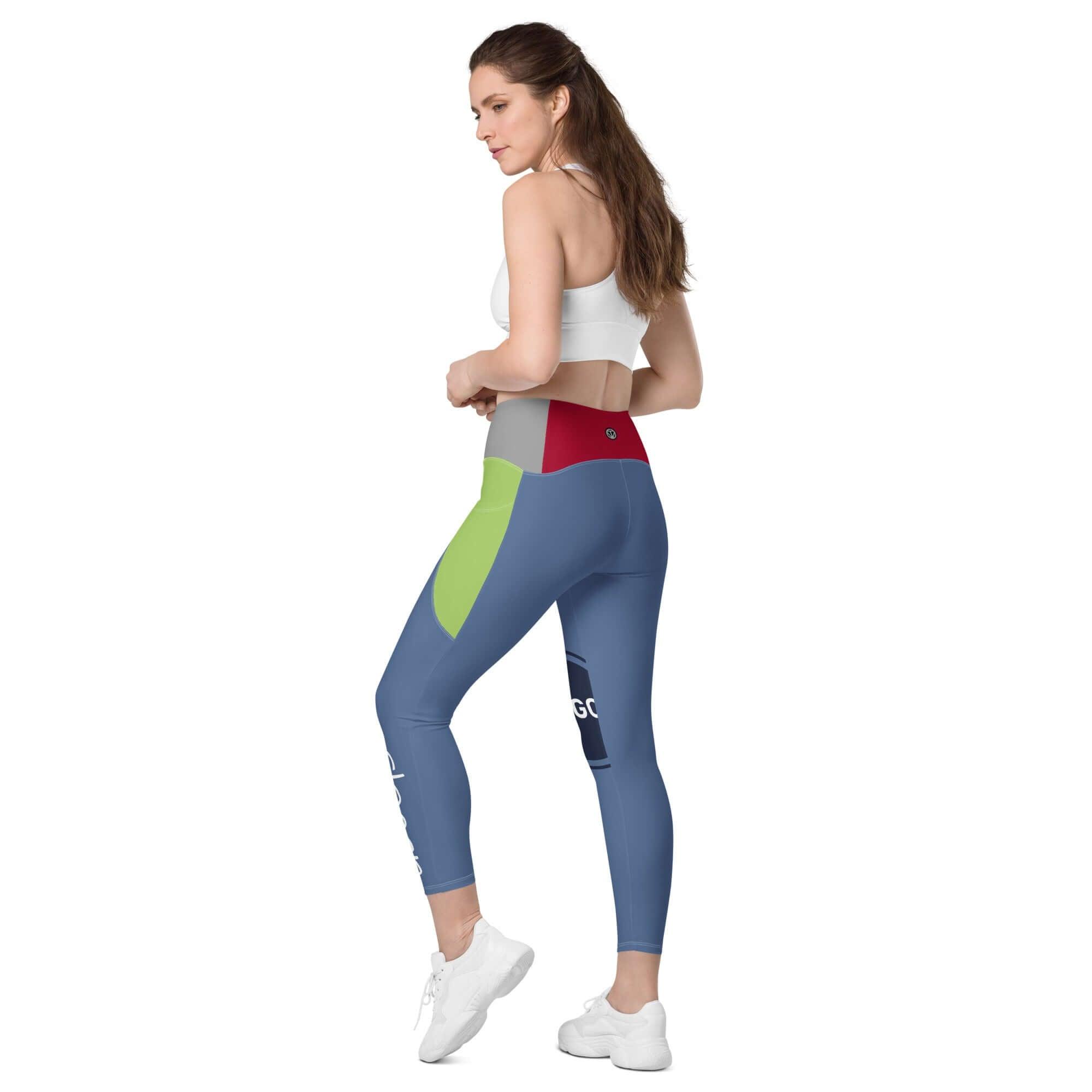TOV Damen Leggins mit Taschen - Komplett bedrucken und individualisieren - Model - Time Of Vibes