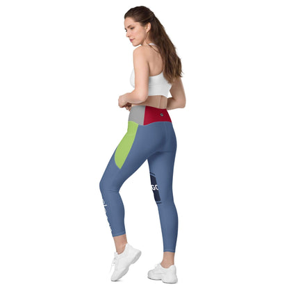 TOV Damen Leggins mit Taschen - Komplett bedrucken und individualisieren - Model - Time Of Vibes