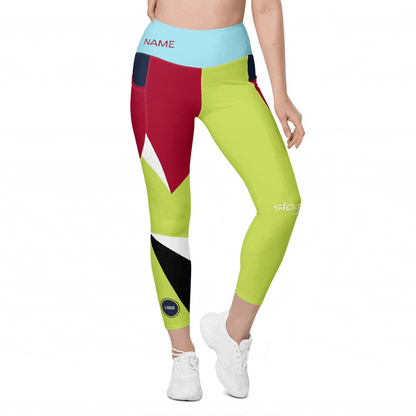 TOV Damen Leggins mit Taschen - Komplett bedrucken und individualisieren - animiert - Time Of Vibes