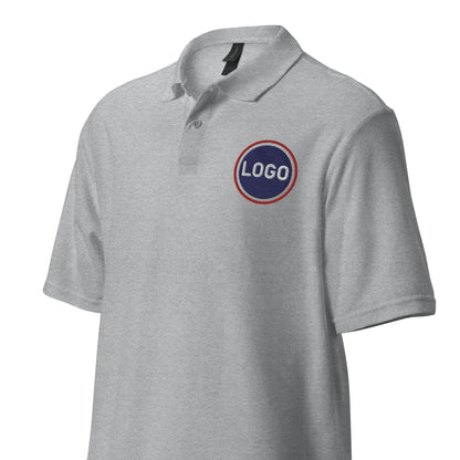 TOV Polo Shirt bedrucken - besticken Herren - Hellgrau Brust - Time Of Vibes