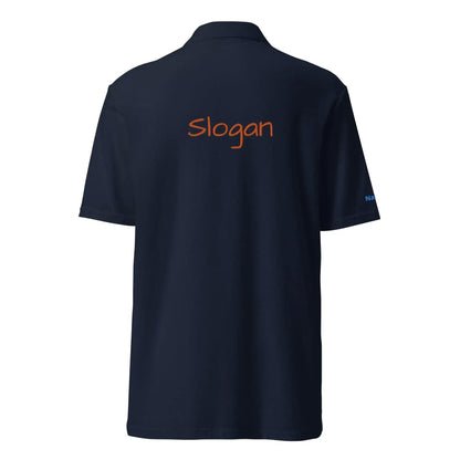 TOV Polo Shirt bedrucken - besticken Herren - Dunkelblau Rücken - Time Of Vibes
