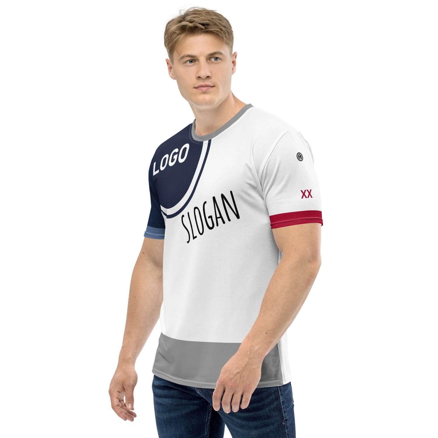 TOV Premium T-Shirt Herren - Komplett bedrucken und individualisieren - Model - Time Of Vibes