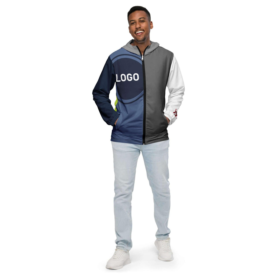 TOV Windjacke Herren - Komplett bedrucken und individualisieren - Model - Time Of Vibes