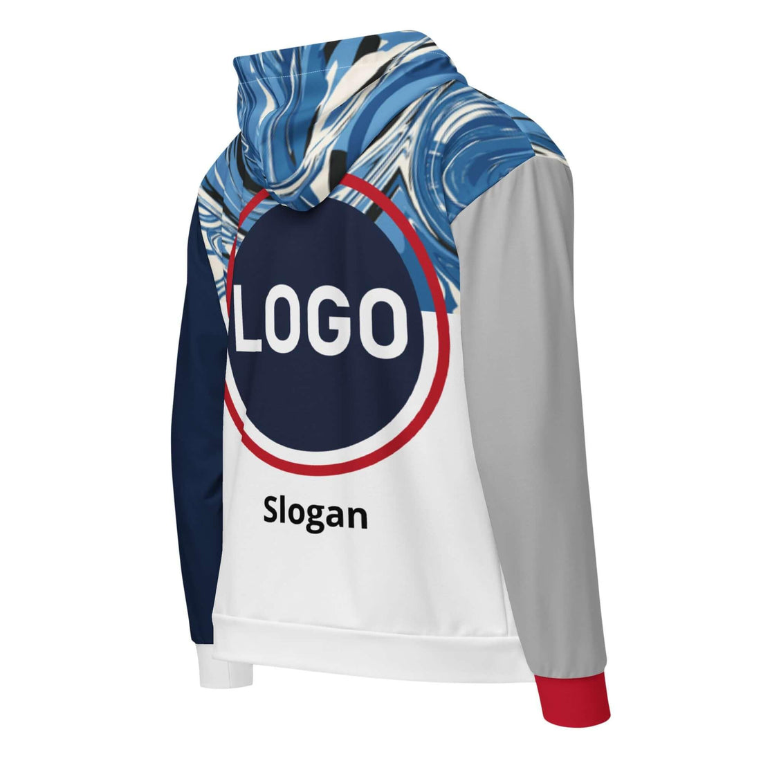 TOV Zip Hoodie Unisex - Komplett bedrucken und individualisieren - Rücken - Time Of Vibes