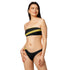 VIBES Bandeau-Bikini STRIPE (Schwarz-Gold) - Time Of Vibes