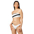 VIBES Bandeau-Bikini STRIPE (Weiß) - Time Of Vibes
