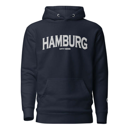 VIBES Hoodie Unisex | HAMBURG (Blau/Weiß) - Time Of Vibes