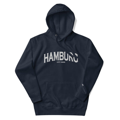VIBES Hoodie Unisex | HAMBURG (Blau/Weiß) - Time Of Vibes