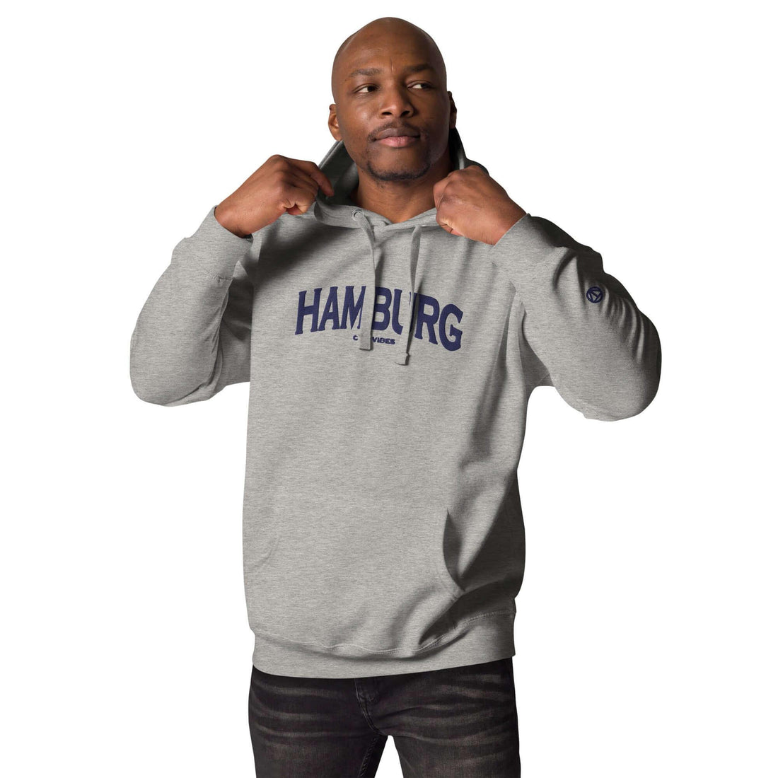 VIBES Hoodie City | HAMBURG (Grau/Blau) * Unisex - Time Of Vibes