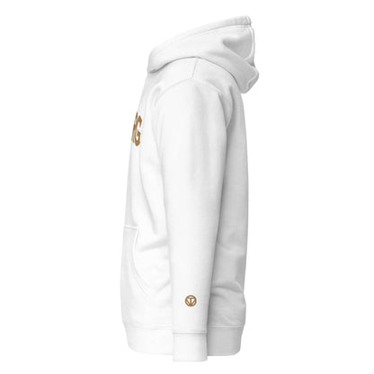 VIBES Hoodie Unisex | HAMBURG bestickt (Weiß/Gold) - Time Of Vibes