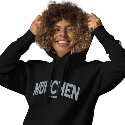 VIBES Hoodie Unisex | MÜNCHEN (Schwarz/Grau) - Time Of Vibes