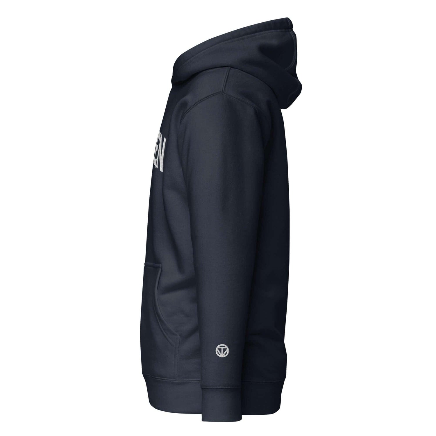 VIBES Hoodie Unisex | MÜNCHEN bestickt (Navy/Weiß) - Time Of Vibes