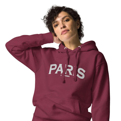 VIBES Hoodie Unisex | PARIS (Rot/Weiß) - Time Of Vibes