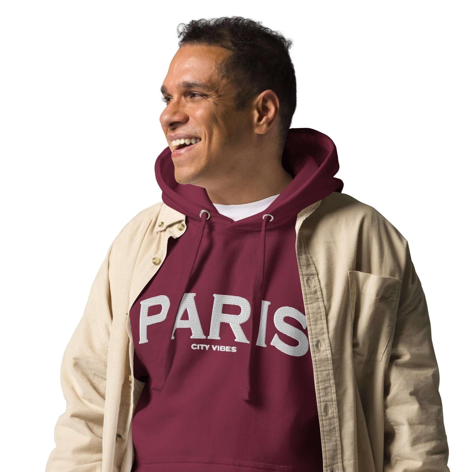 VIBES Hoodie Unisex | PARIS (Rot/Weiß) - Time Of Vibes