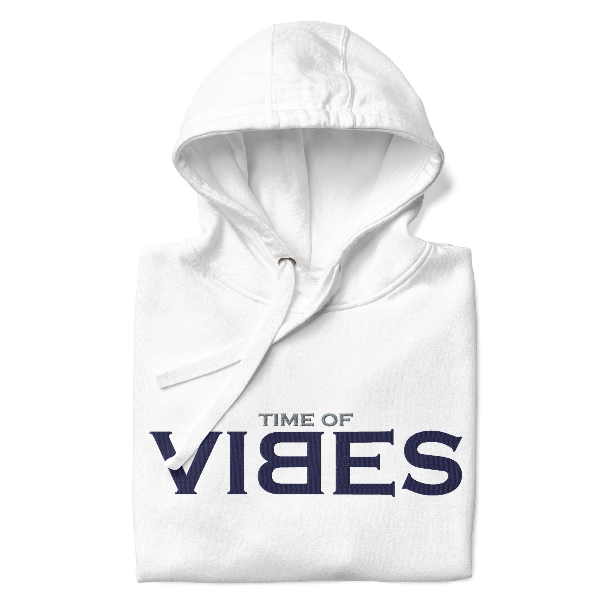 VIBES Hoodie TOV (Weiß/Blau) * Unisex - Time Of Vibes