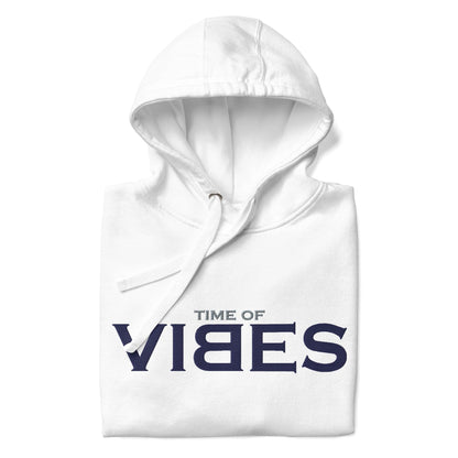 VIBES Hoodie TOV (Weiß/Blau) * Unisex - Time Of Vibes