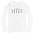 VIBES Langarmshirt TOV (Weiß/Grau) * Unisex - Time Of Vibes