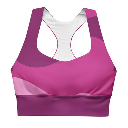 VIBES Langer Sport BH ABSTRACT (Pink) - Time Of Vibes